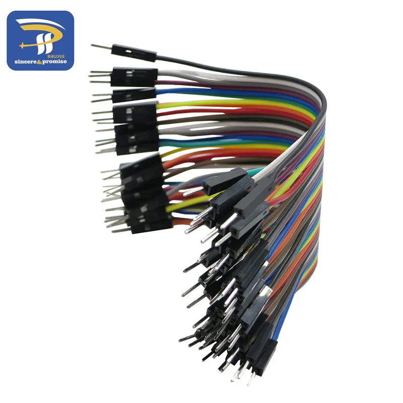 40 шт./лот 10 см 2 54 мм 1 контактный Джампер Папа папа кабель Dupont|jumper wire|lot lotlots cables |