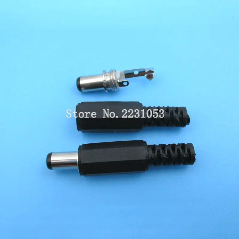 

10PCS/LOT DC Power Plug 5.5*2.5MM 9mm Short DC005 Charge Male 5.5*2.5mm