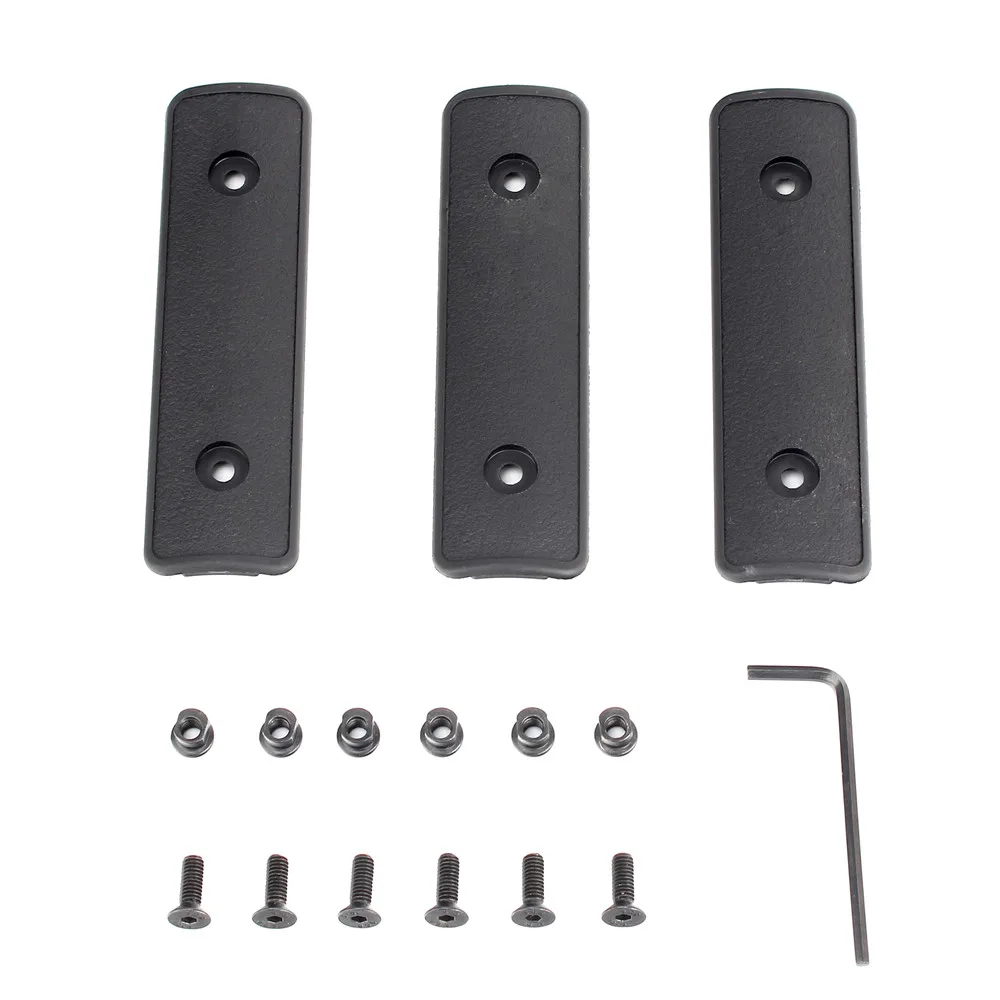 Ohhunt 4 дюйма полимер Keymod Rail панель Handguard Чехол Набор из 3 штук ключ Mod тактический охотничий аксессуар черный загар армейский зеленый
