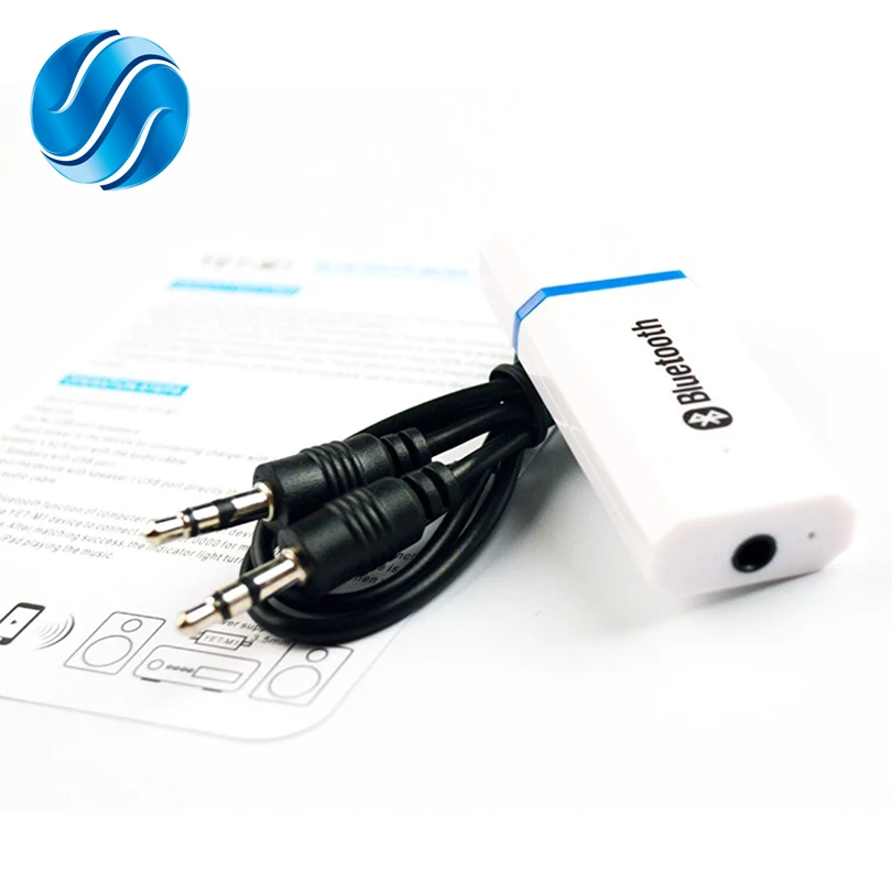 Viecar Портативный беспроводной bluetooth 2,1+ EDR аудио приемник aux 3,5 мм usb bluetooth Автомобильный Громкая связь mp3