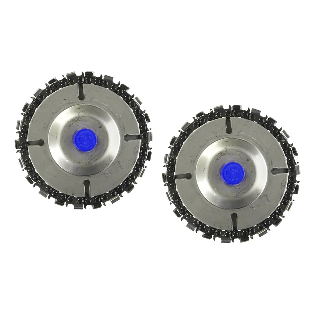 

2Pcs Wood Carving Disc For 4'' Cutter 4-1/2' Angle Grinder 5/8' Arbor Disc