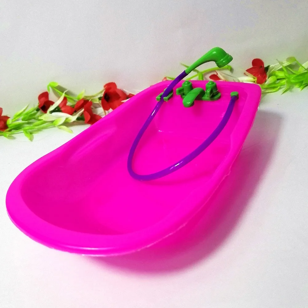 1 шт. случайная ванна для Барби кукольная мебель аксессуары ванной игрушки дома |