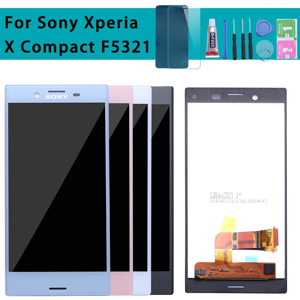Протестированный 4 6 '񟡰x720 ЖК дисплей для SONY Xperia X Компактный сенсорный экран