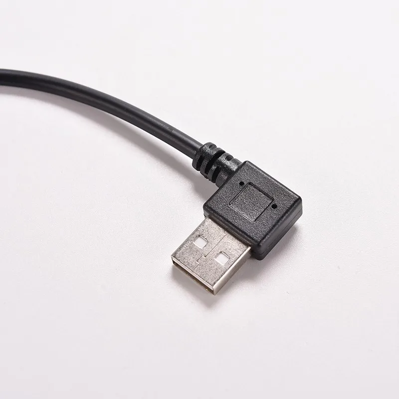 27 см Угловые USB 2,0 Мужской до 90 градусов левый угол Micro USB 5 Pin штырь, кабель переходник, конвертер 1 шт