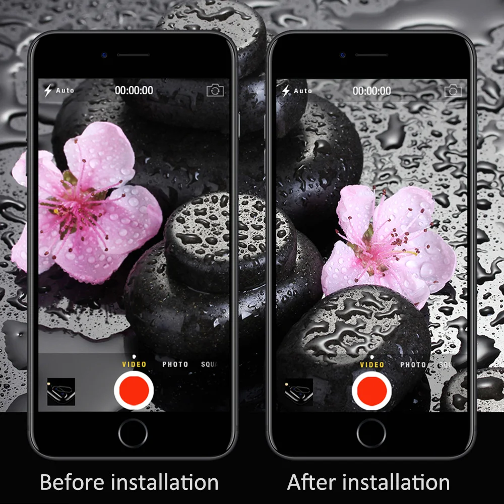 Стекло для камеры iPhone X Защитная пленка экрана 8 Plus/iPhone 7 Plus прозрачная ЖК 2
