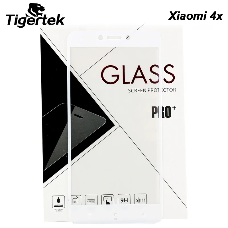 Tigertek Шелкография Полный Охват Закаленное Стекло-Экран Протектор Защитная Пленка