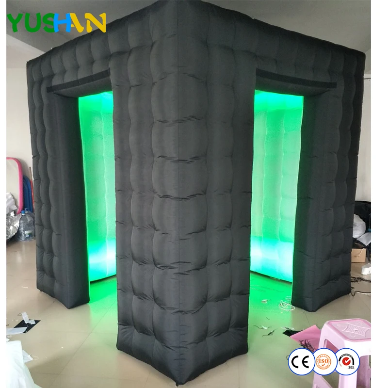Надувная фоторамка Hot Cube со светодиодной лентой и воздуходувкой|booth|booth photo |
