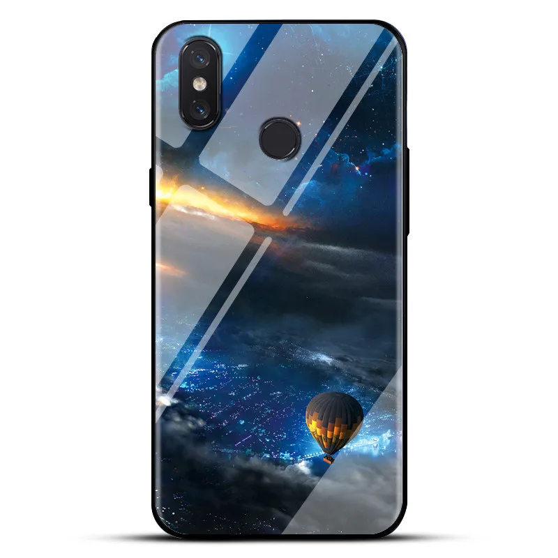 Tempered Glass Phone Cases For Xiaomi Redmi 5 Plus 6 Pro 5A 6A Soft Silicone Bumper Protective Coque Note 4 4X 7 N40 |