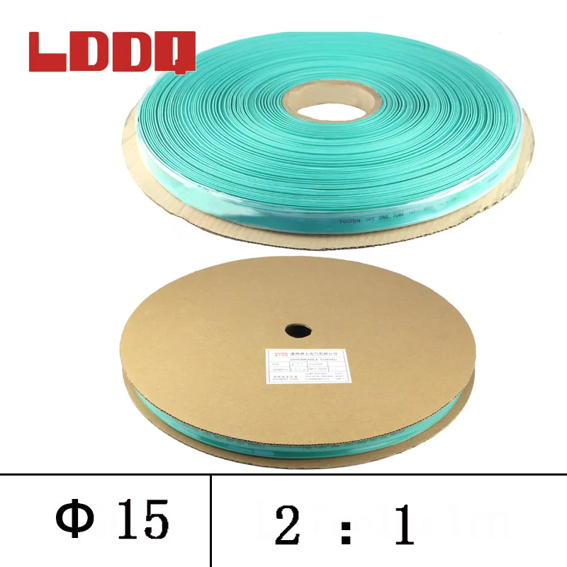 

LDDQ 15mm 100meter Heat Shrink Tube Heat Shrink Sleeve Shrink Wrap Cable Wrap Cable Sleeve Tubing Heat Seven Colors To Choose