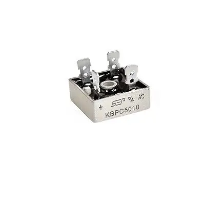 

10pcs 50A 1000V Metal Case Single Phases Diode Bridge Rectifier KBPC5010