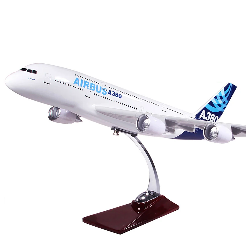 1:32 A380 модель пассажирского самолета сплав игрушка самолет Airbus Acousto Optic Pull Back
