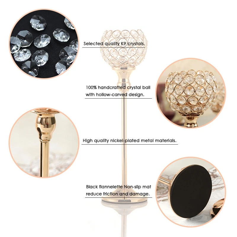 Хрустальные подсвечники стенд металлический столб набор День матери праздник