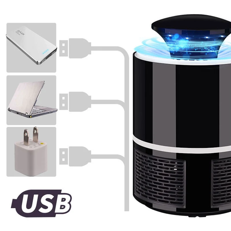 электроника убийца комаров свет лампы ловушка для USB Электрический Mosquito Убийца Led