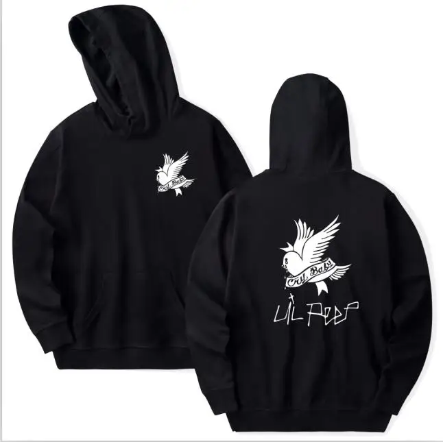 Lil Peep толстовки Love зимние мужские толстовки пуловер с капюшоном повседневные мужские/женские модные с длинным рукавом cry baby - Цвет: 4824-WY0201-black