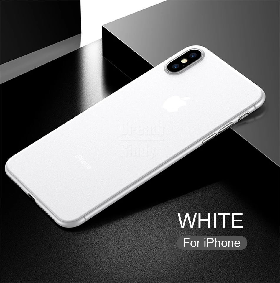 0,4 мм ультра тонкий PP мягкий чехол для iphone X XR XS Max полный противоударный чехол для iphone 6 6s 7 8 PLus матовый защитный чехол