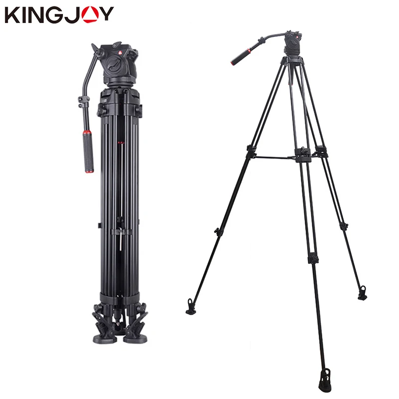 KINGJOY официальный VT 3500 + 3530 Профессиональное видео Камера штатив Трипод стойка
