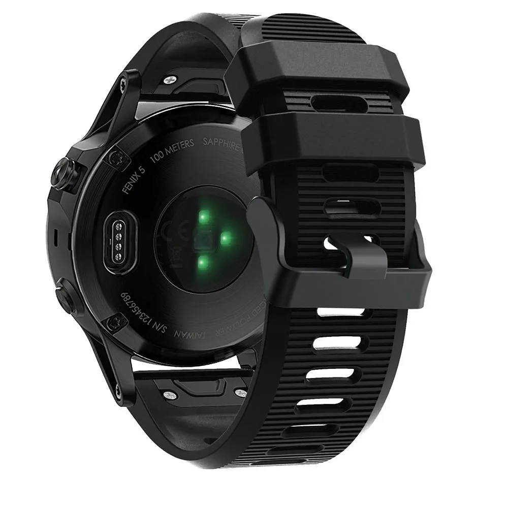 HeroIand 26 мм сменный силиконовый быстросъемный ремешок для часов Garmin Fenix 5X 6X 3 HR