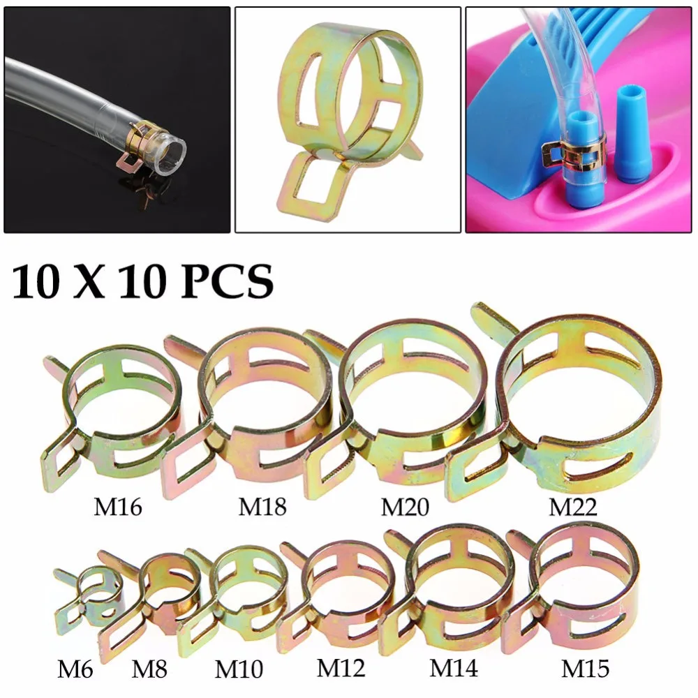 Новинка 100 шт. 6 22 мм пружинный зажим топливный шланг водяная труба воздушные