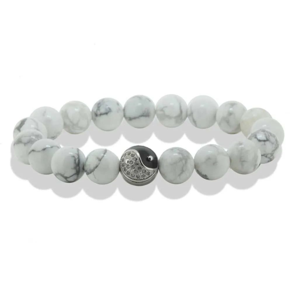 2017 Мужской браслет Bracciale вулканическая лава рок из бисера Pulsera Серебряный Будда