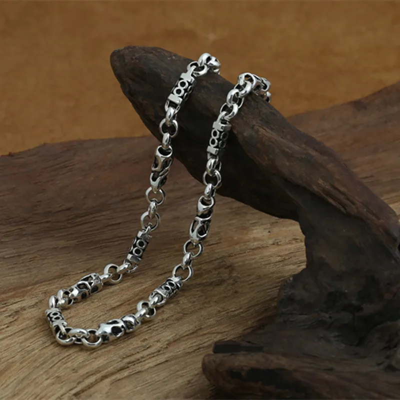 Цепочка длинная из серебра 100% пробы толщиной 5 мм 55 см|necklace 5mm|fashion necklacejewelry necklace |