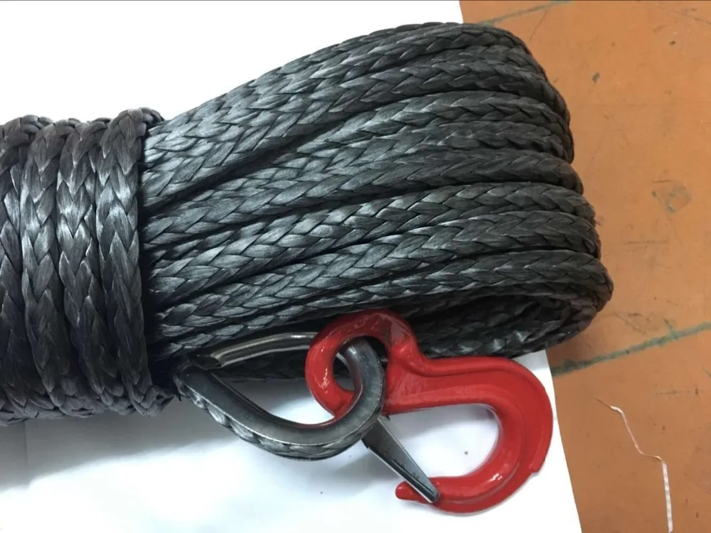 12 мм X 40 м UHMWPE синтетическая лебедка веревка с крючком для восстановления 4WD |