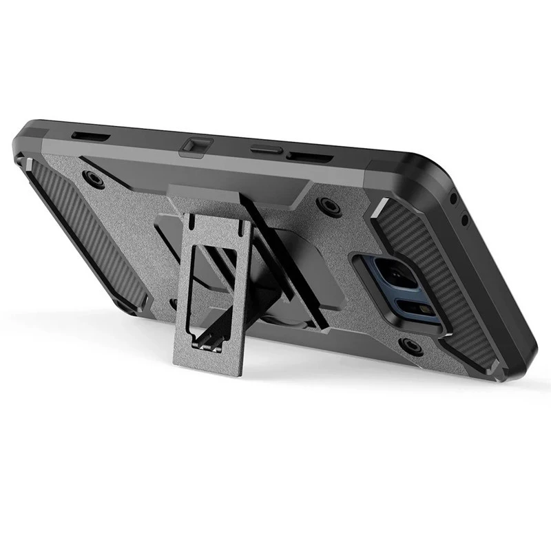 Черный Armour чехол для samsung Galaxy S7 Сталь доспехи воина защитный силиконовый телефона