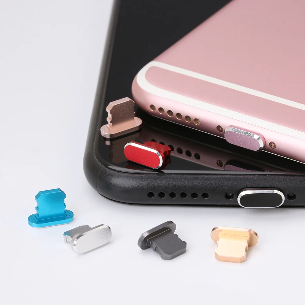 Металлическая Пылезащитная заглушка для iPhone X XR Max 8 7 6S Plus универсальный
