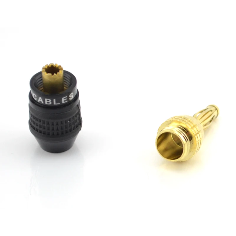 4 шт. серия Aurum Pro 24k позолоченный разъем банановые вилки динамик