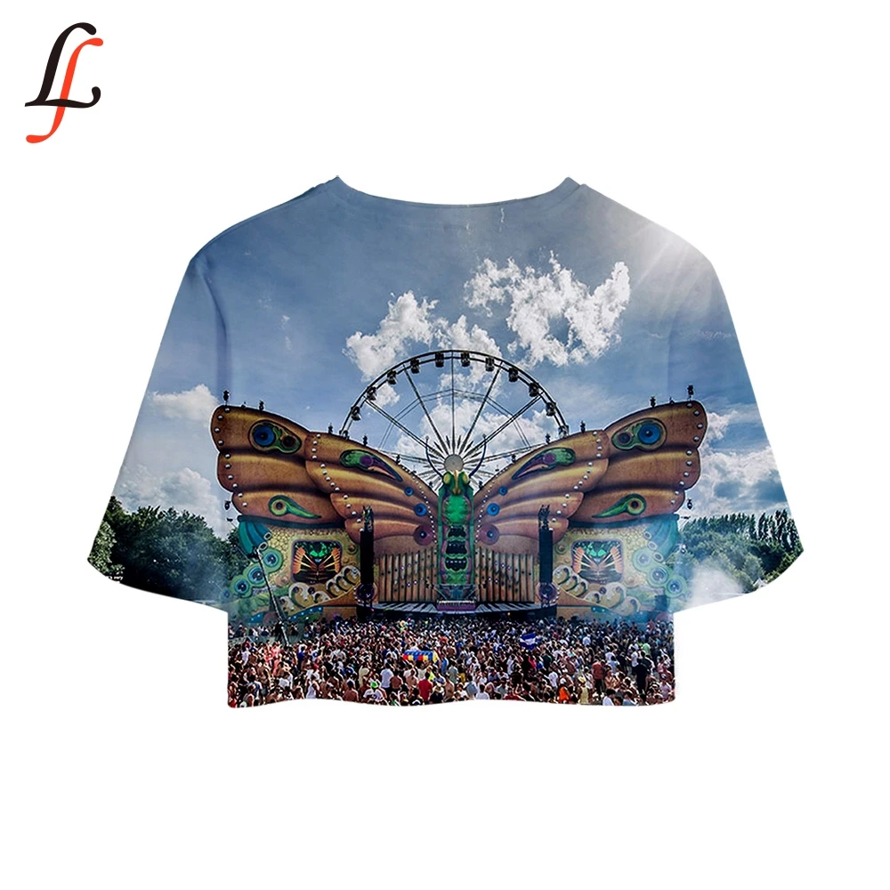 Tomorrowland 3D принт Modis горячие сексуальные комплекты из двух частей Мягкая футболка и