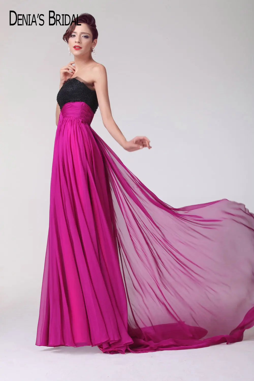 Реальные фотографии Черный Топ без бретелек Бисер открытая спина вечерние