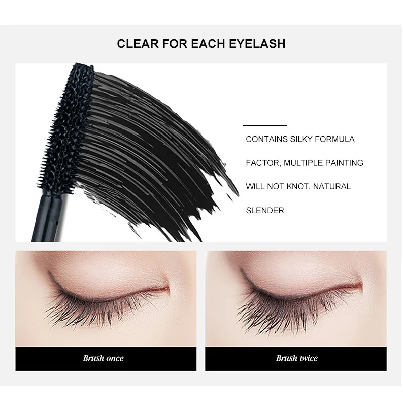 Тушь для ресниц макияжа глаз двойная завивка густые ресницы водостойкая стойкая