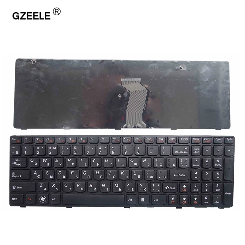 Новая русская клавиатура GZEELE для Lenovo T4G8 RU G580 Z580A G585 Z585 Русская ноутбука с черной