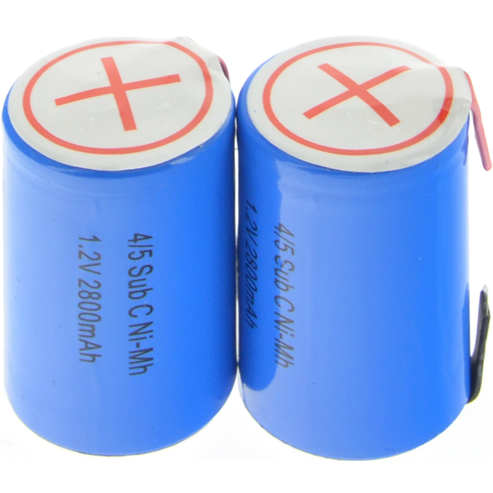 

30pcs 4/5 SubC Sub C 2800mAh 1.2V Ni-Mh Rechargeable Battery Blue Cell with Tab