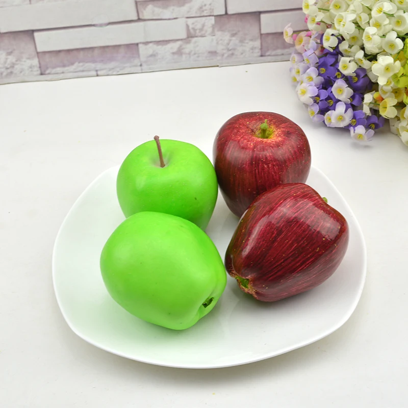 

High artificial delicious apples fake fruit set model home decoration props