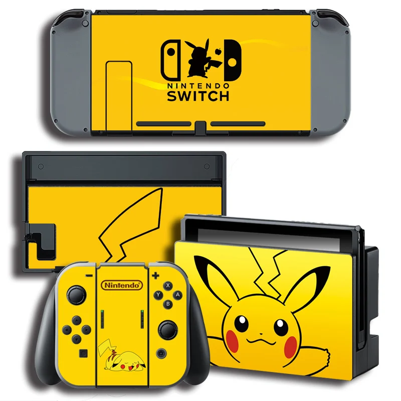 Защитная крышка наклейка Виниловая для консоли Nintendo Switch NS + контроллер цветная с