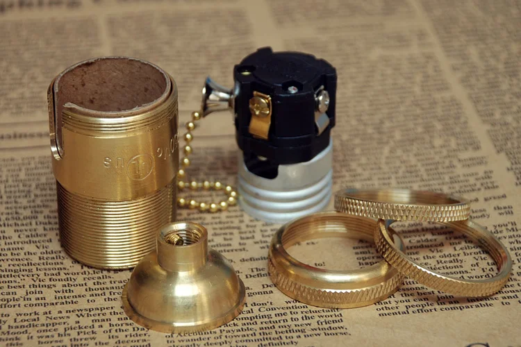 2 шт. винтажный медный держатель для лампы Эдисона на молнии | Лампы и освещение