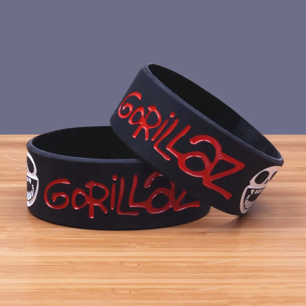 1 шт. английская Музыкальная Группа Gorillaz силиконовый браслет хип-хоп музыка ПЕВЕЦ