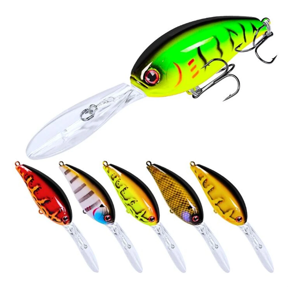 

1Pcs 11.5cm 17.5g Fishing Lure Long tongue Minnow Floating Bass Sound Wobblers Artificial Hard Bait Crankbaits fishing tackle