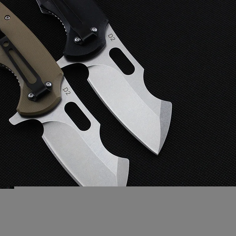 Большой нож rhino D2 лезвие G10 + стальная ручка система шарикоподшипников