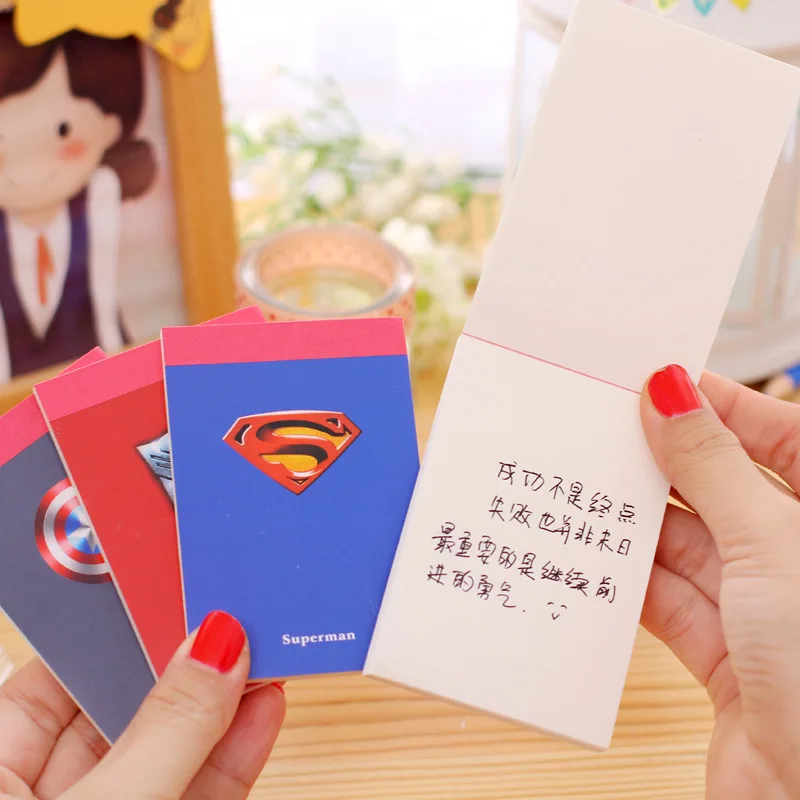 Самоклеящиеся канцелярские принадлежности 5 шт./компл. творческие Мультяшные