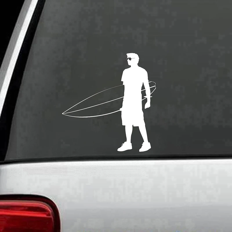 14 см * 15 интересные Extreme Surfer пляжные Спортивная виниловая наклейка автомобиля