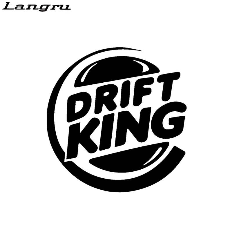 Langru Drift King виниловая наклейка забавная для автомобиля стильная декоративная Jdm|car