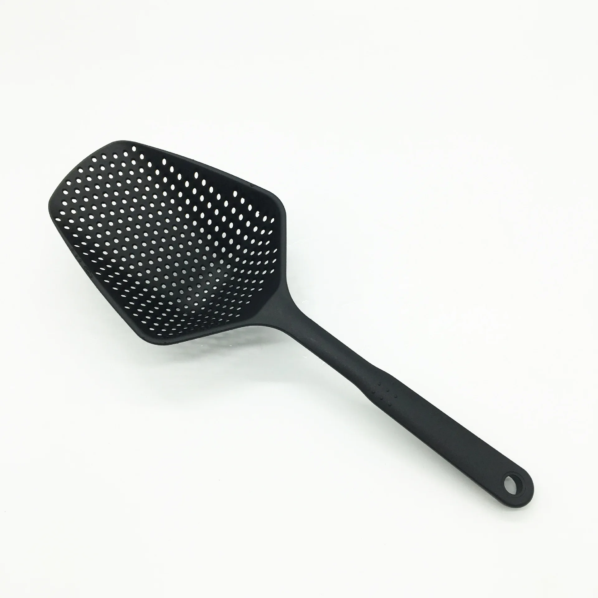 Black Doatry, 1 шт., дуршлаг, большая нейлоновая ложка, ситечки для лапши, вилки, лопаты для приготовления пищи, паста, фильтр, ложка, кухонные инструменты для овощей - Цвет: Black