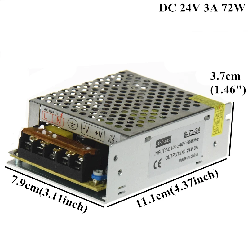 AIFENG DC 24V импульсный источник питания 1A 2A 3A 5A 15A 25A импульсный источник питания AC 110V 220V DC 24V для светодиодных лент светильник