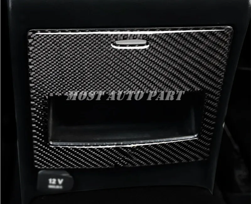 Карбоновая задняя коробка для хранения Крышка Накладка для Benz GLE W166 Coupe C292