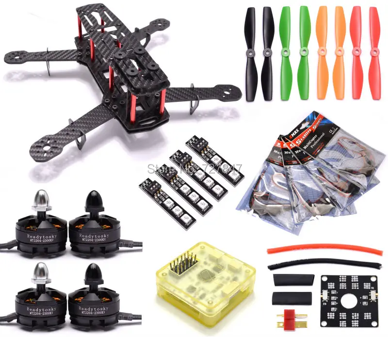 Мини Квадрокоптер 250 из углеродного волокна CC3D EVO Контроллер полета Littlebee Esc MT2204