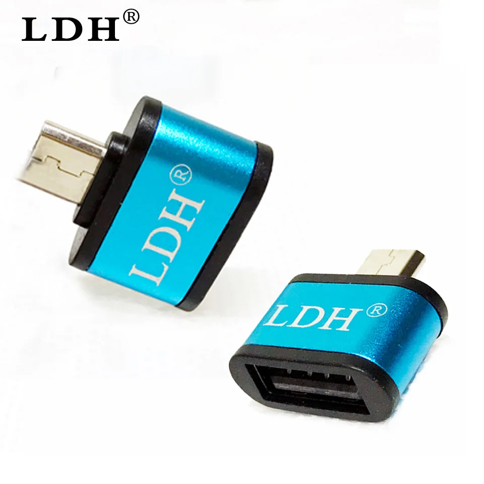 LDH Micro USB к адаптеру OTG адаптер Мужской конвертер позолоченный для телефонов Samsung