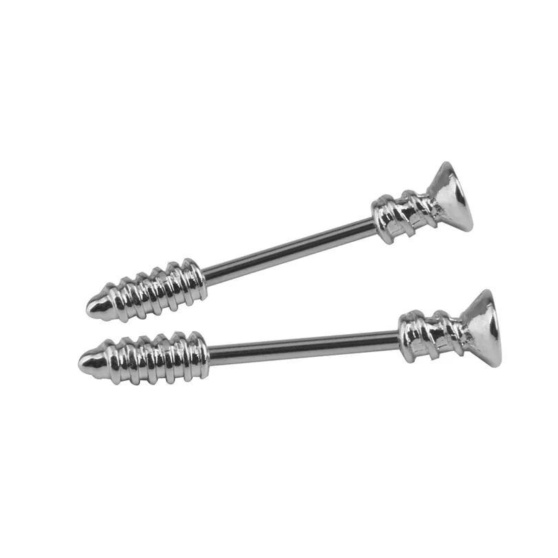 Пирсинг для сосков с 14G винтом из нержавеющей стали 2016 ee|body piercing|nipple ringpiercing body |