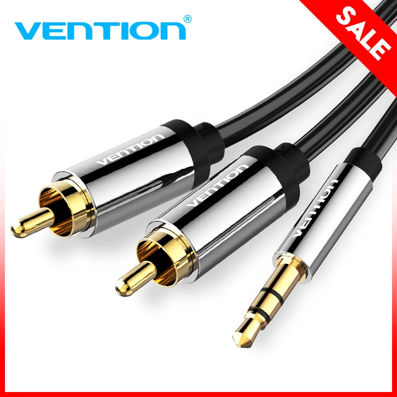 Vention 3 5 мм RCA аудио кабель Джек 2 Aux для эдифер домашний кинотеатр DVD VCD iPhone наушники