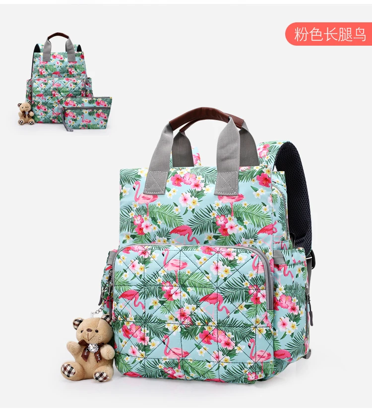 Large capacity maternity diaper bag baby care diaper bag backpack baby travel backpack handbag fashion